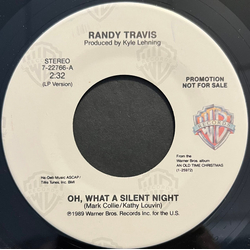 Randy Travis Oh, What A Silent Night Vinyl 7" USED