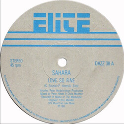 Sahara (19) Love So Fine USED VINYL 12INCH 45 RPM