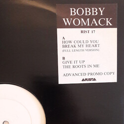 Bobby Womack How Could You Break My Heart USED VINYL 12INCH 45 RPM WHITE LABEL PROMO