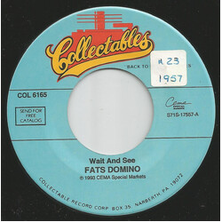 Fats Domino Wait And See / Valley Of Tears USED VINYL 7INCH 45 RPM