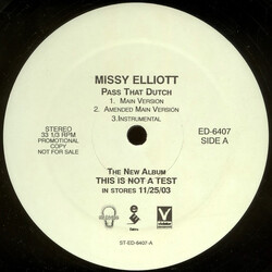 Missy Elliott Pass That Dutch VINYL 12" USED