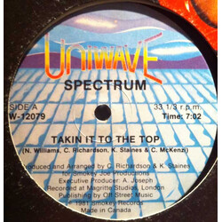 Spectrum (13) Takin It To The Top / The Top (Instrumental) USED VINYL 12INCH