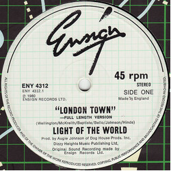 Light Of The World London Town USED VINYL 12INCH 45 RPM