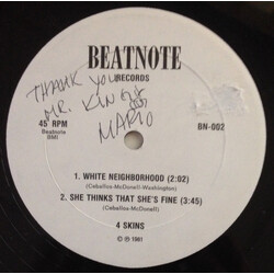 4 Skins (2) White Neighborhood USED VINYL 12INCH 45 RPM EP