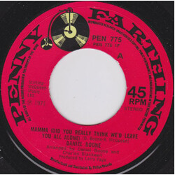 Daniel Boone Mamma (Did You Really Think We'd Leave You All Alone) USED VINYL 7INCH 45 RPM STEREO MONO SINGLE