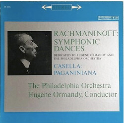 Sergei Vasilyevich Rachmaninoff / Alfredo Casella / The Philadelphia Orchestra / Eugene Ormandy Symphonic Dances / Paganiniana Vinyl LP USED