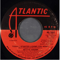 Bettye Swann Today I Started Loving You Again / I'd Rather Go Blind USED VINYL 7INCH 45 RPM