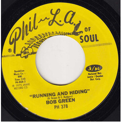 Bob Green (7) Sweet Sweet Memories / Running And Hiding USED VINYL 7INCH SINGLE