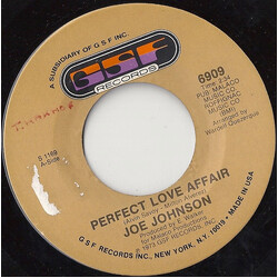 Joe Johnson (11) Perfect Love Affair / The Blind Man USED VINYL 7INCH SINGLE 45 RPM