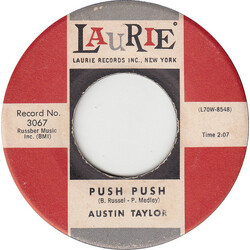 Austin Taylor Push Push / A Heart That's True Vinyl 7" USED