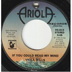 Viola Wills If You Could Read My Mind / Somebody's Eyes Vinyl 7" USED
