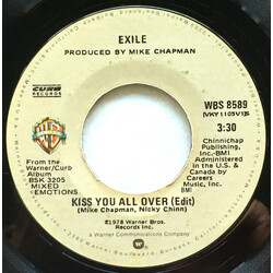 Exile (7) Kiss You All Over Vinyl 7" USED