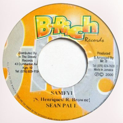 Sean Paul / M'Lonie Samfyi / Love Me Vinyl 7" USED