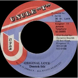 Derrick Irie Original Love Vinyl 7" USED