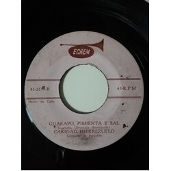 Caridad Hierrezuelo / Orquesta EGREM / Joaquín Mendível Venjamen/ Guarapo, Pimienta Y Sal USED VINYL 7INCH 45 RPM SINGLE