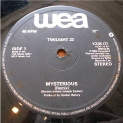 Twilight 22 Mysterious (Remix) USED VINYL 12INCH 45 RPM