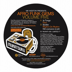 Nik Weston / Jo Tongo / Sookie Afro Funk Gems Volume Five USED VINYL 7INCH 45 RPM LIMITED EDITION