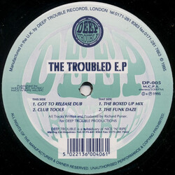 Richard Purser The Troubled E.P VINYL 12" USED