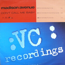 Madison Avenue Don't Call Me Baby USED VINYL 12INCH 33 S RPM 45 RPM SINGLE