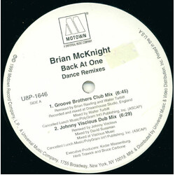 Brian McKnight Back At One (Dance Remixes) USED VINYL 12INCH PROMO