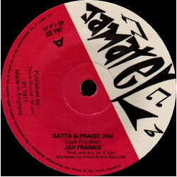 Frankie Jones (2) Satta & Praise Jah USED VINYL 7INCH 45 RPM