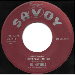 Big Maybelle All Of Me / I Don't Want To Cry USED VINYL 7INCH 45 RPM SINGLE