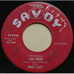 Jimmy Scott I May Never (See My Baby Anymore) USED VINYL 7INCH 45 RPM SINGLE
