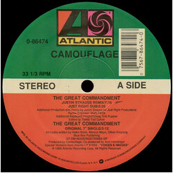 Camouflage The Great Commandment USED VINYL 12INCH 33 S RPM SINGLE STEREO