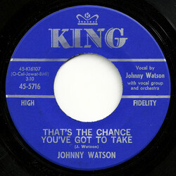 Johnny Guitar Watson That's The Chance You've Got To Take / Cold, Cold Heart USED VINYL 7INCH 45 RPM SINGLE