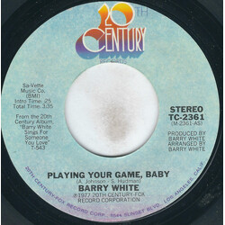 Barry White Playing Your Game, Baby USED VINYL 7INCH 45 RPM STYRENE