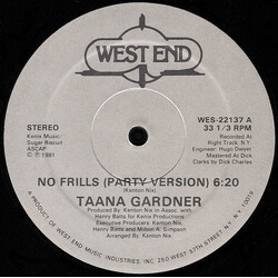 Taana Gardner No Frills VINYL 12" USED