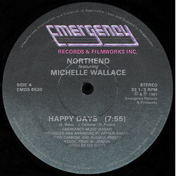 North End / Michelle Wallace Happy Days USED VINYL 12INCH 33 S RPM STEREO