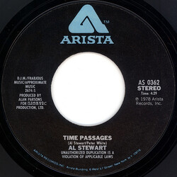 Al Stewart Time Passages / Almost Lucy USED VINYL 7INCH 45 RPM SINGLE STYRENE
