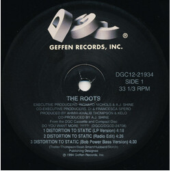 The Roots Distortion To Static USED VINYL 12INCH 33 S RPM REPRESS
