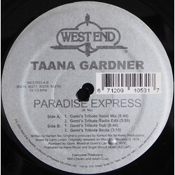 Taana Gardner Paradise Express USED VINYL 12INCH 33 S RPM