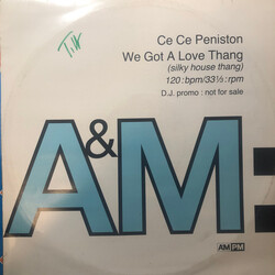 Ce Ce Peniston We Got A Love Thang USED VINYL 12INCH 33 S RPM PROMO