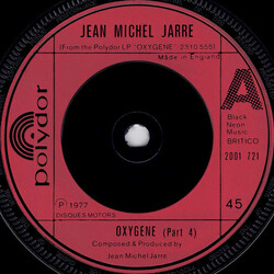Jean-Michel Jarre Oxygene (Part 4) USED VINYL 7INCH 45 RPM SINGLE