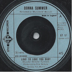 Donna Summer Love To Love You Baby USED VINYL 7INCH SINGLE 45 RPM