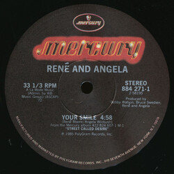 René & Angela Your Smile USED VINYL 12INCH 33 S RPM STEREO