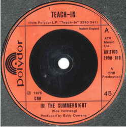 Teach-In In The Summernight Vinyl 7" USED