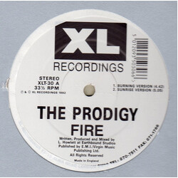 The Prodigy Fire / Jericho USED VINYL 12INCH 33 S RPM SINGLE STEREO