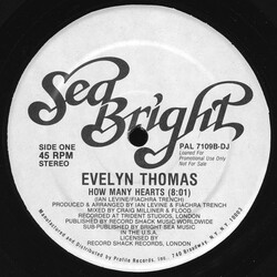 Evelyn Thomas How Many Hearts USED VINYL 12INCH 45 RPM PROMO