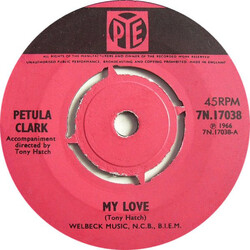 Petula Clark My Love VINYL 7" USED