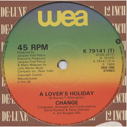 Change A Lover's Holiday / The Glow Of Love VINYL 12" USED