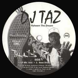 DJ Taz (3) / Raheem The Dream That's Right USED VINYL 12INCH 33 S RPM