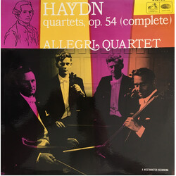 Joseph Haydn / The Allegri String Quartet Quartets, Op. 54 (Complete) Vinyl LP USED