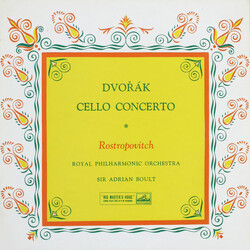 Antonín Dvořák / Mstislav Rostropovich / The Royal Philharmonic Orchestra / Sir Adrian Boult Cello Concerto Vinyl LP USED