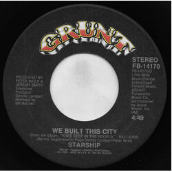Starship (2) We Built This City / Private Room (Instrumental) USED VINYL 7INCH 45 RPM SINGLE STEREO