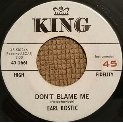 Earl Bostic Don't Blame Me / More Than You Know USED VINYL 7INCH 45 RPM SINGLE