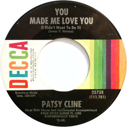 Patsy Cline You Made Me Love You (I Didn't Want To Do It) USED VINYL 7INCH 45 RPM